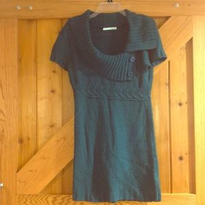 Teal sweater dress